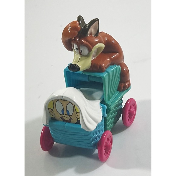 McDonald's Other - Animaniacs Mindy and Buttons Toy Baby Carriage 1994 Mcdonalds Happy‎ Meal